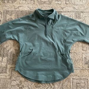 Lululemon Ventlight High Neck Pullover in Tidewater Teal